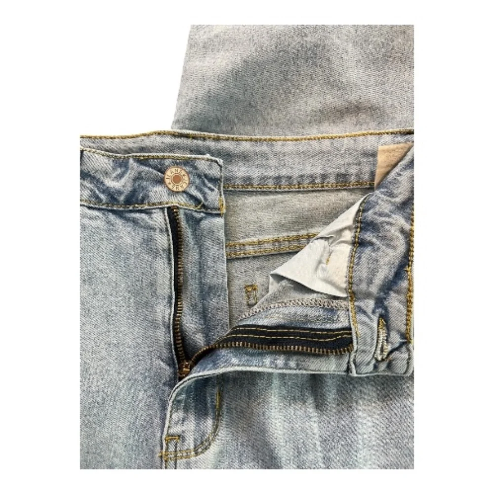 EUC women’s pleated front baggy blue jeans – size L - Picture 2 of 8